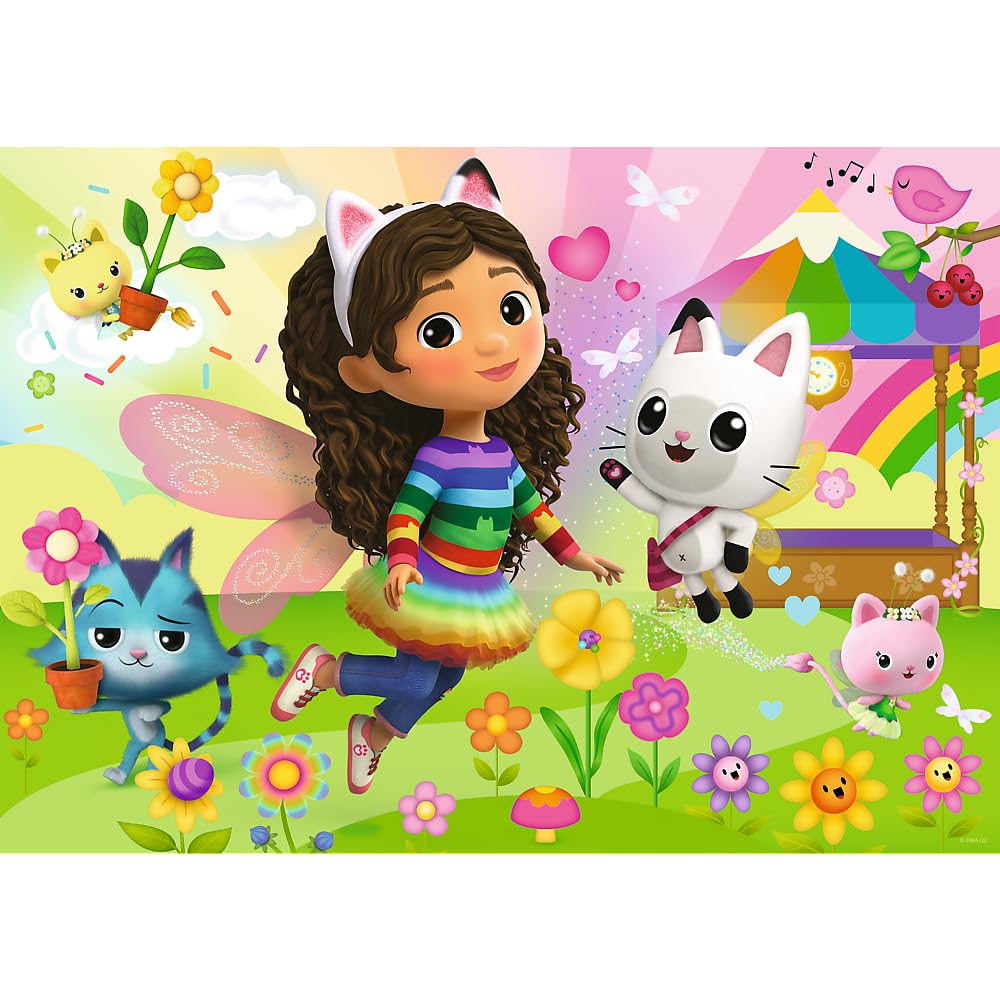 Trefl Glitter Puzzle 100 piese Gabby's Dollhouse