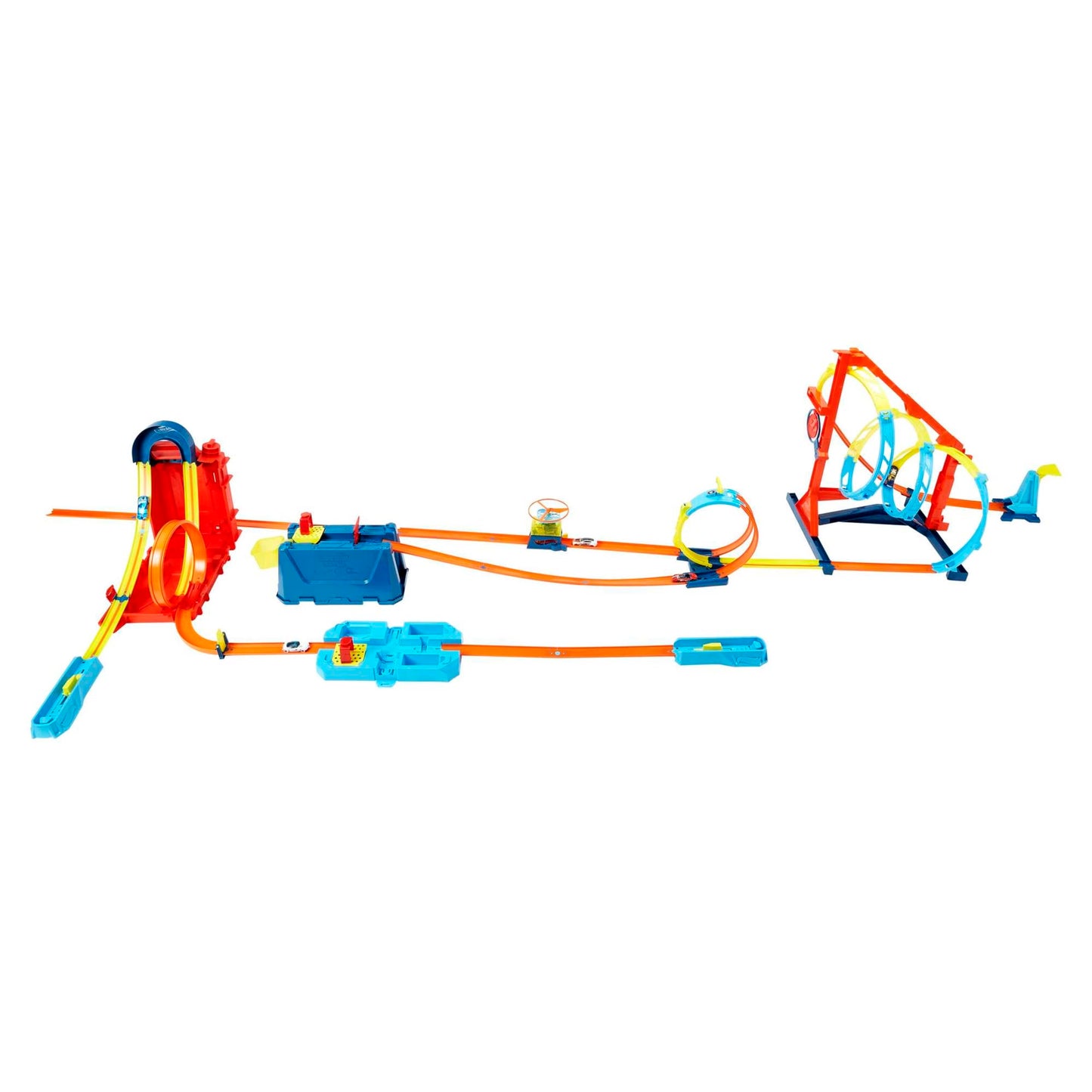 Hot Wheels HDX78 Set de curse cu pistă și cascadorii cu rezervor de benzină 6+ ani