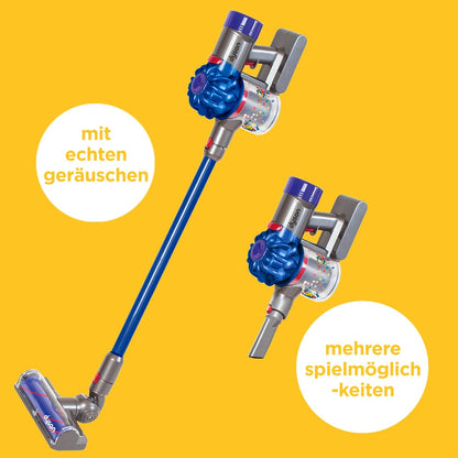 Casdon Dyson aspirator fără fir | Aspirator de jucărie interactiv și oficial licențiat Dyson | Distracție realistă în jocuri de rol!, Albastru, Mărime copil