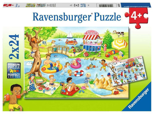Ravensburger 05057 Set de puzzle pentru copii 2x24 piese de la 4 ani
