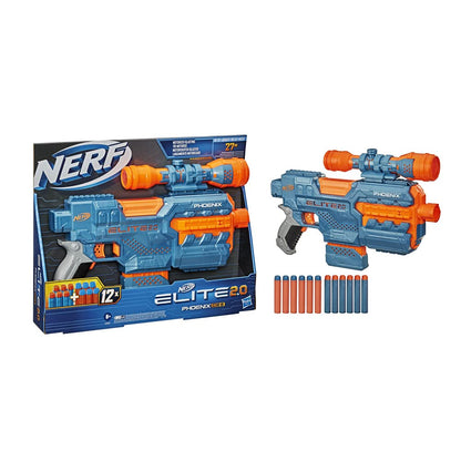 Nerf Elite 2.0 Phoenix CS-6 Blaster, 12 săgeți