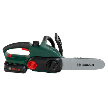 Theo Klein 8399 Bosch Ferăstrău cu Lanț | Reproducere fidelă, adaptată copiilor | Ferăstrău cu funcții de lumină și sunet | Jucărie pentru copii de la 3 ani