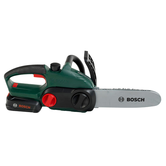 Theo Klein 8399 Bosch Ferăstrău cu Lanț | Reproducere fidelă, adaptată copiilor | Ferăstrău cu funcții de lumină și sunet | Jucărie pentru copii de la 3 ani