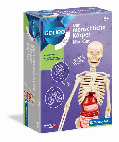 Clementoni Galileo Lab Set Mini Corpul Uman - Jucărie pentru Înțelegerea Anatomiei cu Organe & Schelet - Set de Experimente pentru Copii de la 8 Ani de la Clementoni 69489