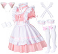 Wannsee Costum Lolita Maid anime, 8 piese, roz