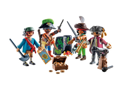 PLAYMOBIL | Pirați | MyFigures | Crearea propriilor figuri de pirați | Jucărie pentru copii de la 5 ani | 71533
