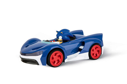 Masina cu telecomanda Sonic Racer, Albastru, 26.5 x 15.9 x 12 cm