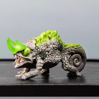 SCHLEICH ELDRADOR Creatures | Schleich Battlecave Stone Chameleon | Caves de Bătălie stivuite în Arenă | Jucărie pentru 7 ani+ | 34 piese