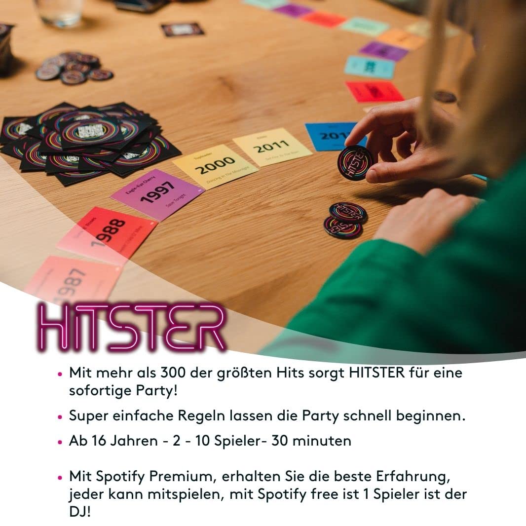 Hitster Joc de carti muzical petrecere, 16+ ani