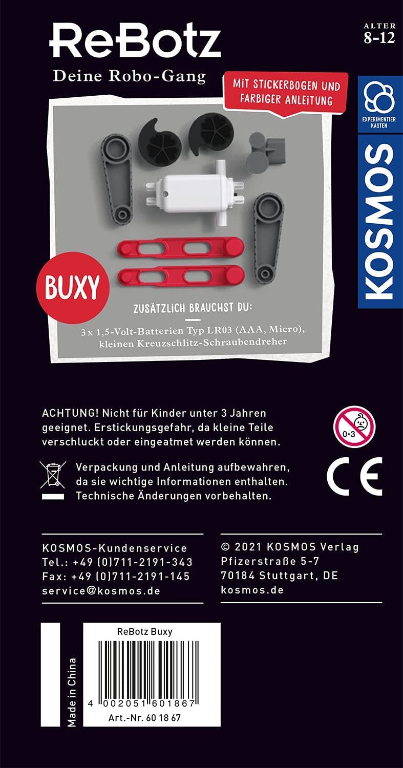 Kosmos 601867 ReBotz Buxy Robot de construit, 8-12 ani