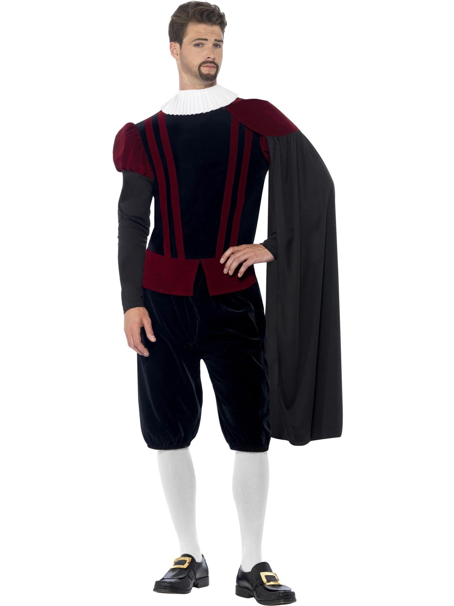Smiffys Costum Tudor Lord Deluxe, negru
