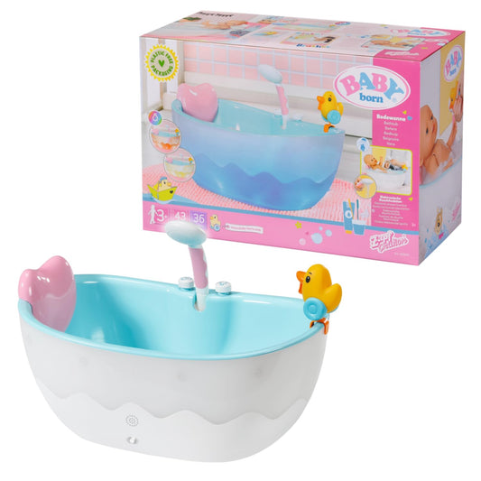 Cada pentru păpuși BABY born cu schimbare de culoare, funcție de duș și sunet, funcționează și cu apă reală, 832691, Zapf Creation, ['Multicolor']
