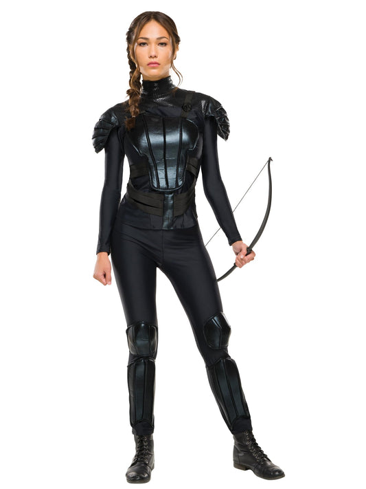 Costum Adult Katniss Rebel - Jocurile Foamei, Mărimea S, Negru