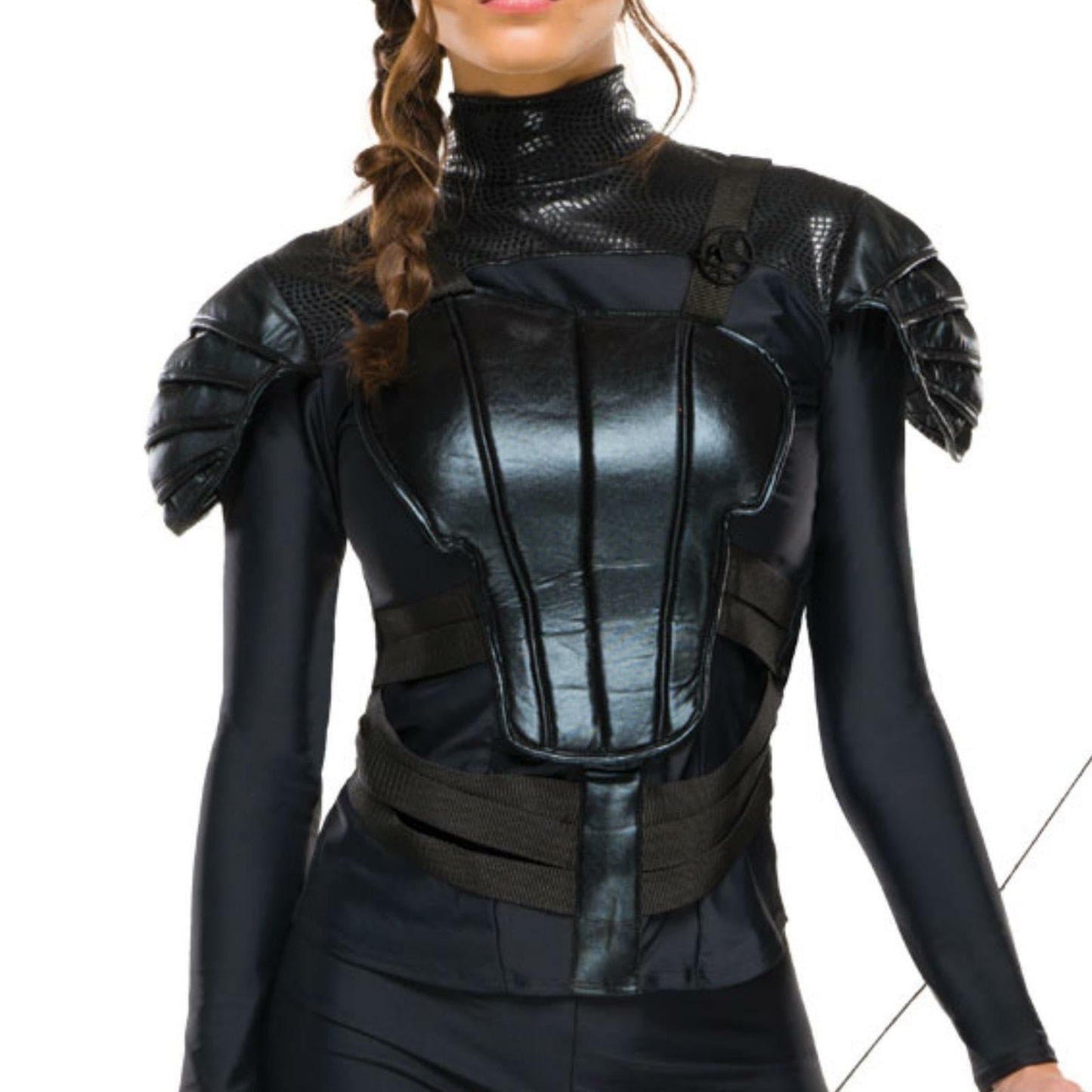 Costum Adult Katniss Rebel - Jocurile Foamei, Mărimea S, Negru