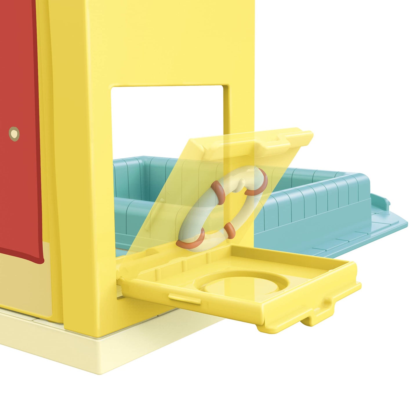 Set de joacă Peppa Pig - Aventurile lui Peppa la piscină, include 1 figură și 4 accesorii, potrivit pentru copii de la 3 ani.