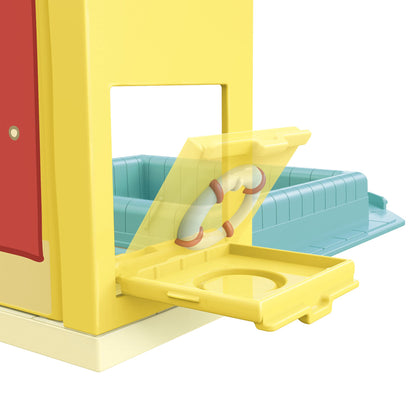 Set de joacă Peppa Pig - Aventurile lui Peppa la piscină, include 1 figură și 4 accesorii, potrivit pentru copii de la 3 ani.