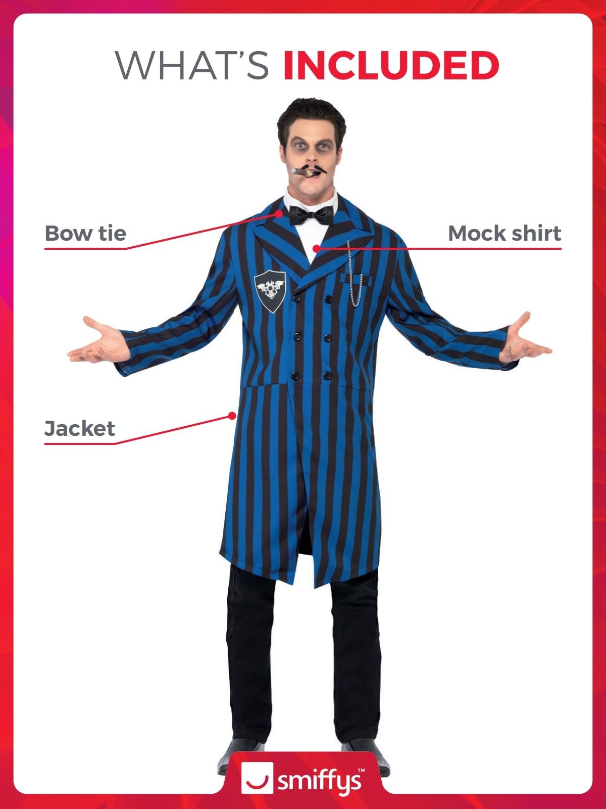 Smiffys Costum Duke of the Manor, albastru