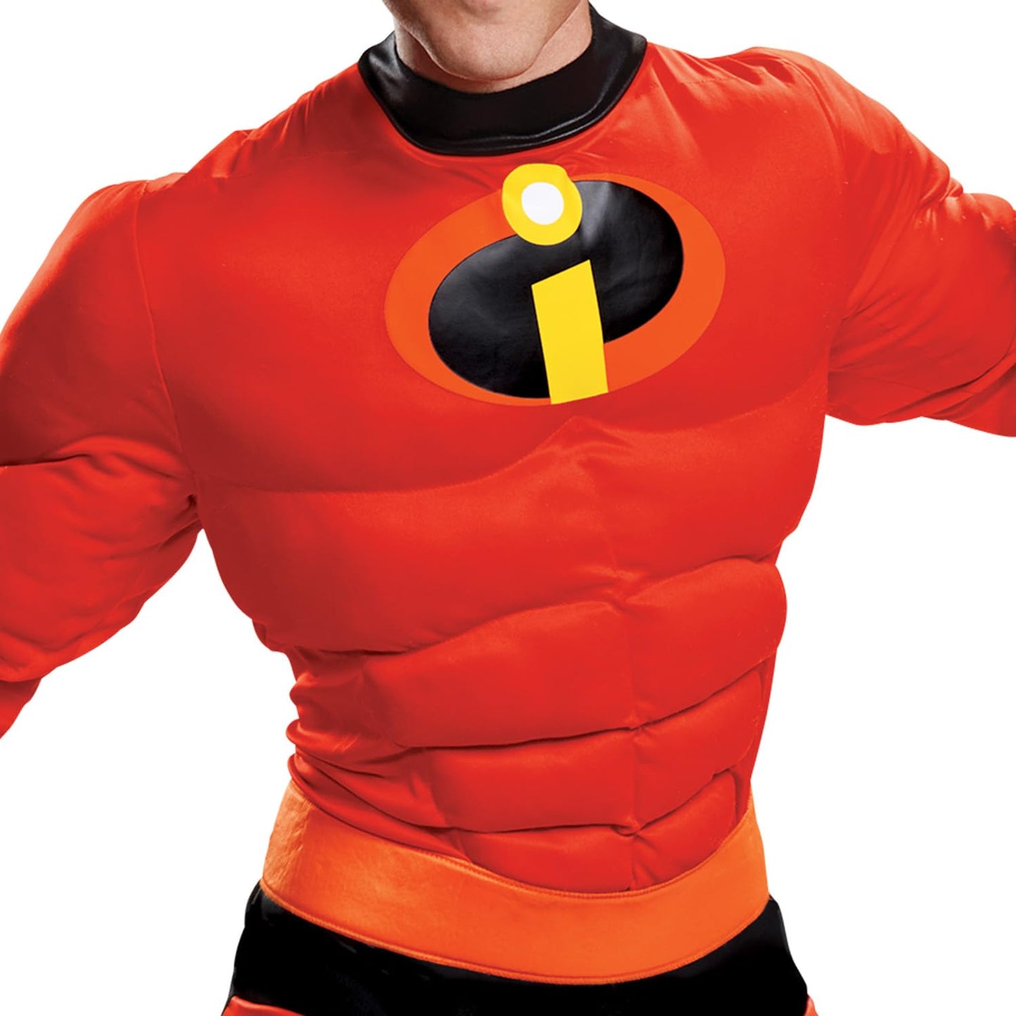 Costum de Disguise pentru Bărbați Mr. Incredible Classic Muscle, Roșu, XL (42-46)