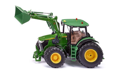 siku 6792 Tractor John Deere 7310R cu încărcător frontal, verde, metal/plastic, 1:32, aplicație Bluetooth