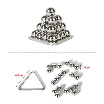 Holzsammlung Set de puzzle metalice IQ 5 piese jocuri de inteligență 3D pentru copii și adulți de la 3 ani
