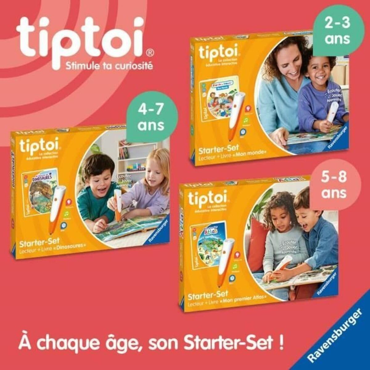 Ravensburger tiptoi Starter Set Set de învățare electronic fără ecran 4+ ani (limba franceză)