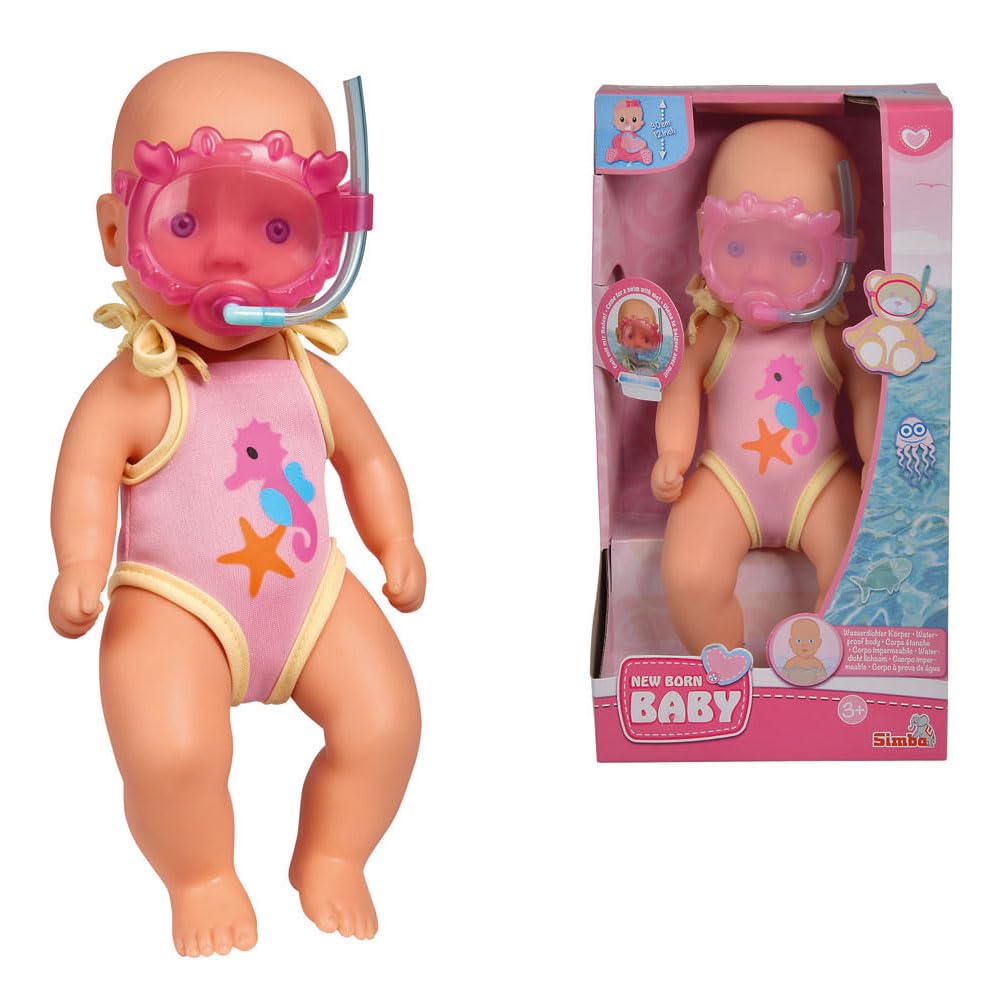 Simba Papusa de baie New Born Baby, 30 cm, 3+ ani