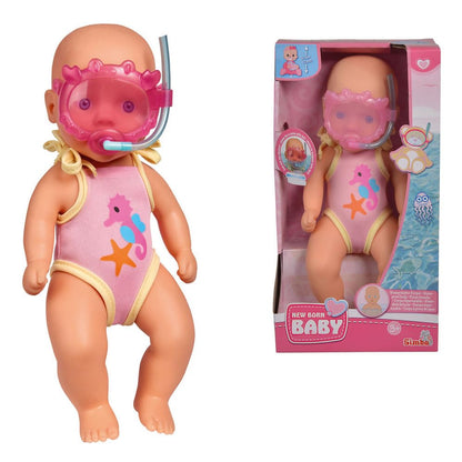 Simba Papusa de baie New Born Baby, 30 cm, 3+ ani