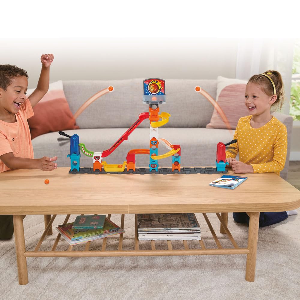 VTech Marble Rush S500 Pistă Bile Baschet, 41 piese (FR)