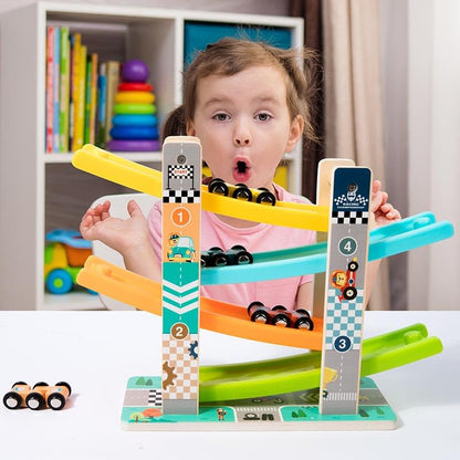 KUKUTrue SCGD0730 Set de joacă Montessori 1 2 3 din lemn pentru dezvoltarea motricității fine, cadou copii 1-3 ani