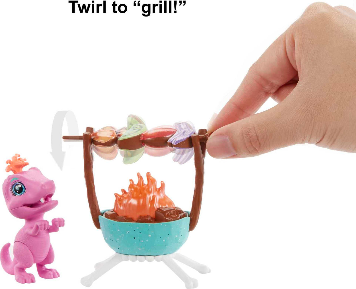 Set papusa Cave Club Wild About BBQs Barbecue Set (Mattel GNL96)