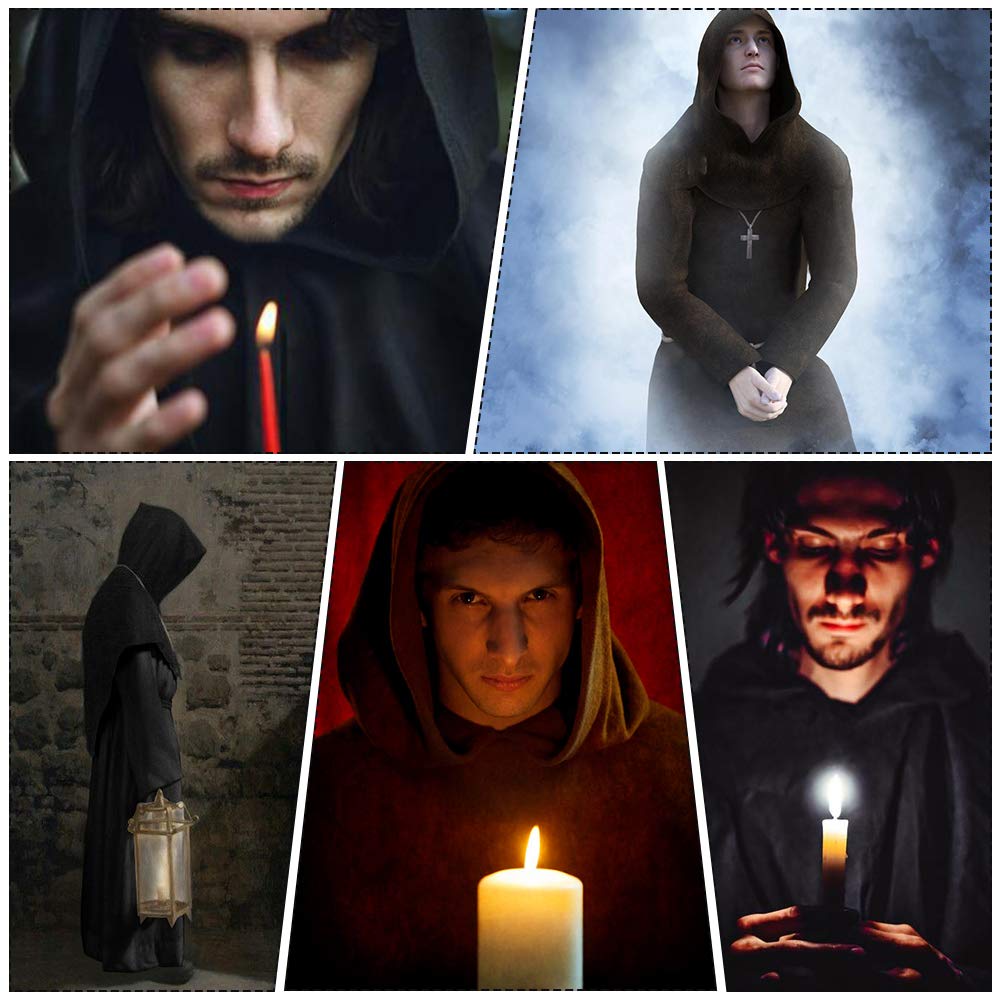 KONVINIT Robă medievală cu glugă, adulți