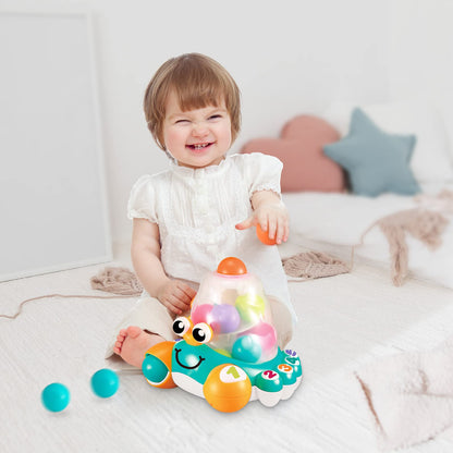 Auby A2102536 Jucării Muzicale pentru Bebeluși, Crabul Nebun – 12 Luni+, Multicolor