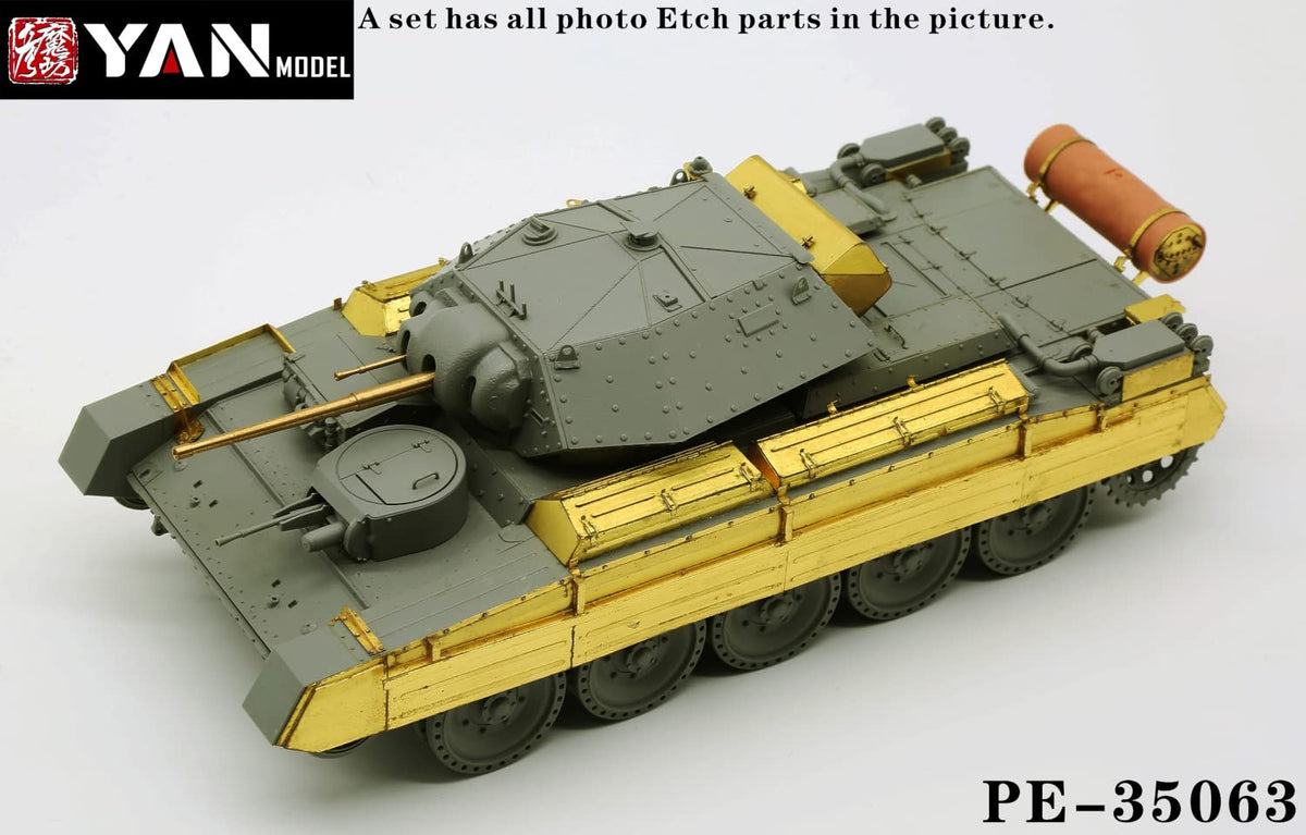 Yen Model PE-35063 Set de upgrade pentru tanc britanic de croazieră Crusader Mk.II 1/35 pentru Border Model BT015 piese model din plastic