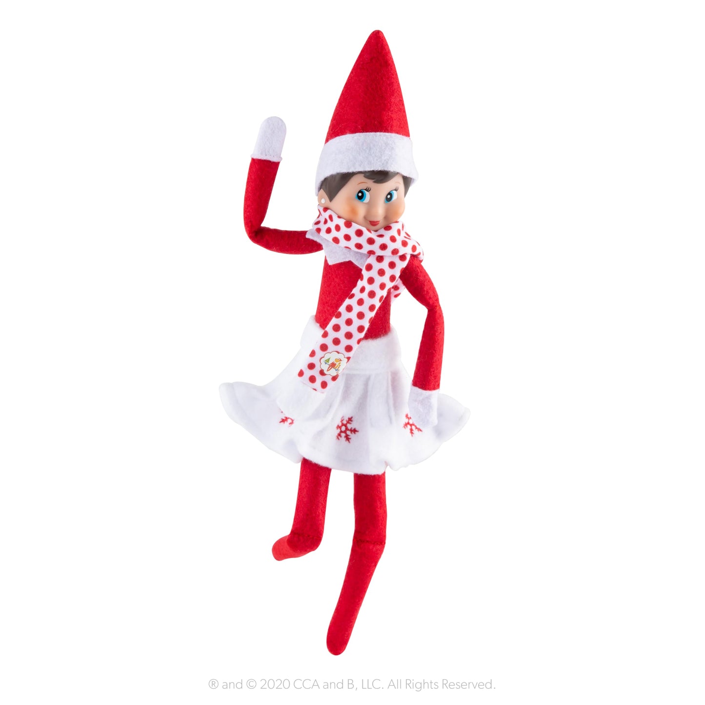 The Elf on the Shelf Set imbracaminte: fusta si esarfa