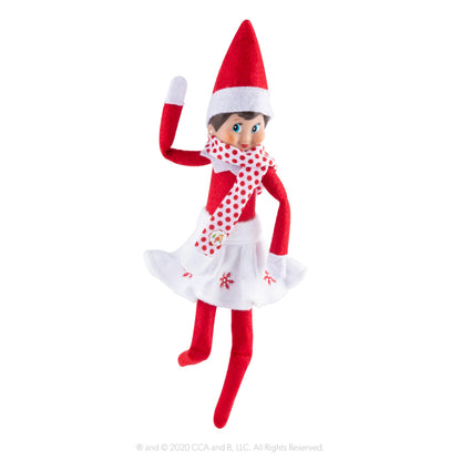 The Elf on the Shelf Set imbracaminte: fusta si esarfa