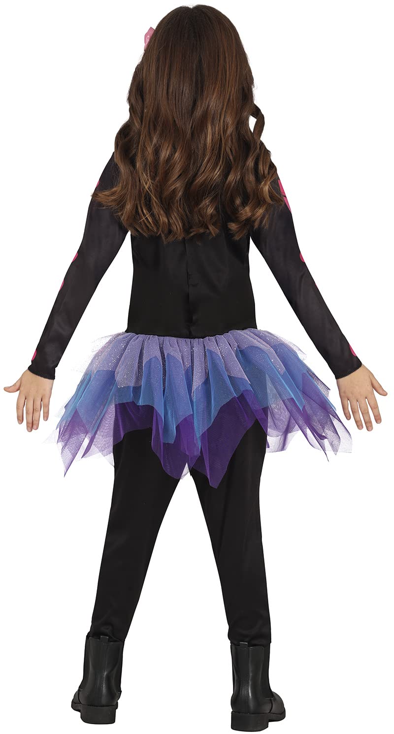 FIESTAS GUIRCA 78060 Costum schelet roz cu tutu pentru fete Halloween 3-4 ani