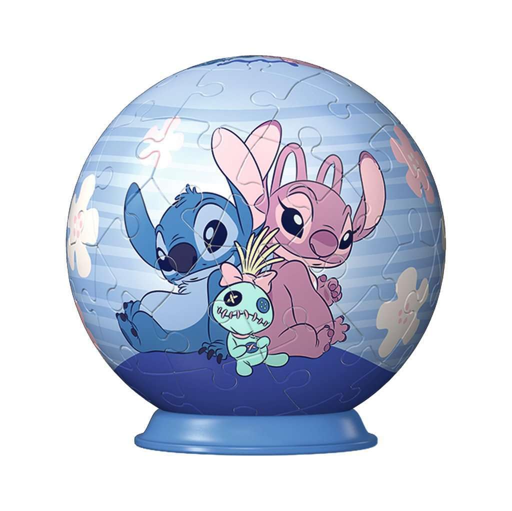 Ravensburger 3D Puzzle 11597 Set de puzzle 3D Puzzle-Ball Disney Angel pentru fani Stitch de la 6 ani