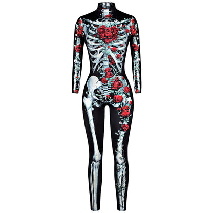 Costum Neusky Lady Skull - Costum perfect pentru Halloween, Crăciun, Carnaval sau petreceri tematice (XS, Roz)