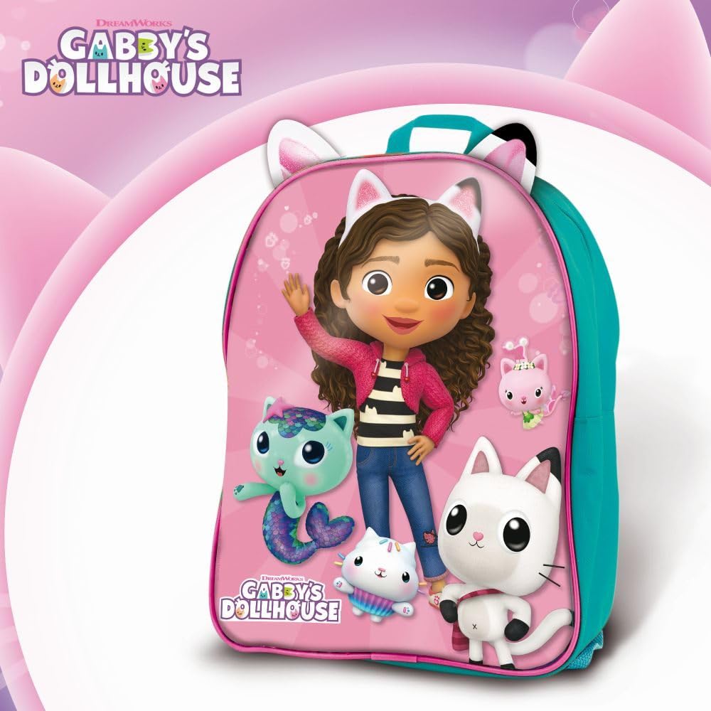 Lisciani Gabby's Dollhouse Rucsac Școlar pentru Desen și Colorat cu Markere și Creioane Colorate pentru Copii de la 4 Ani