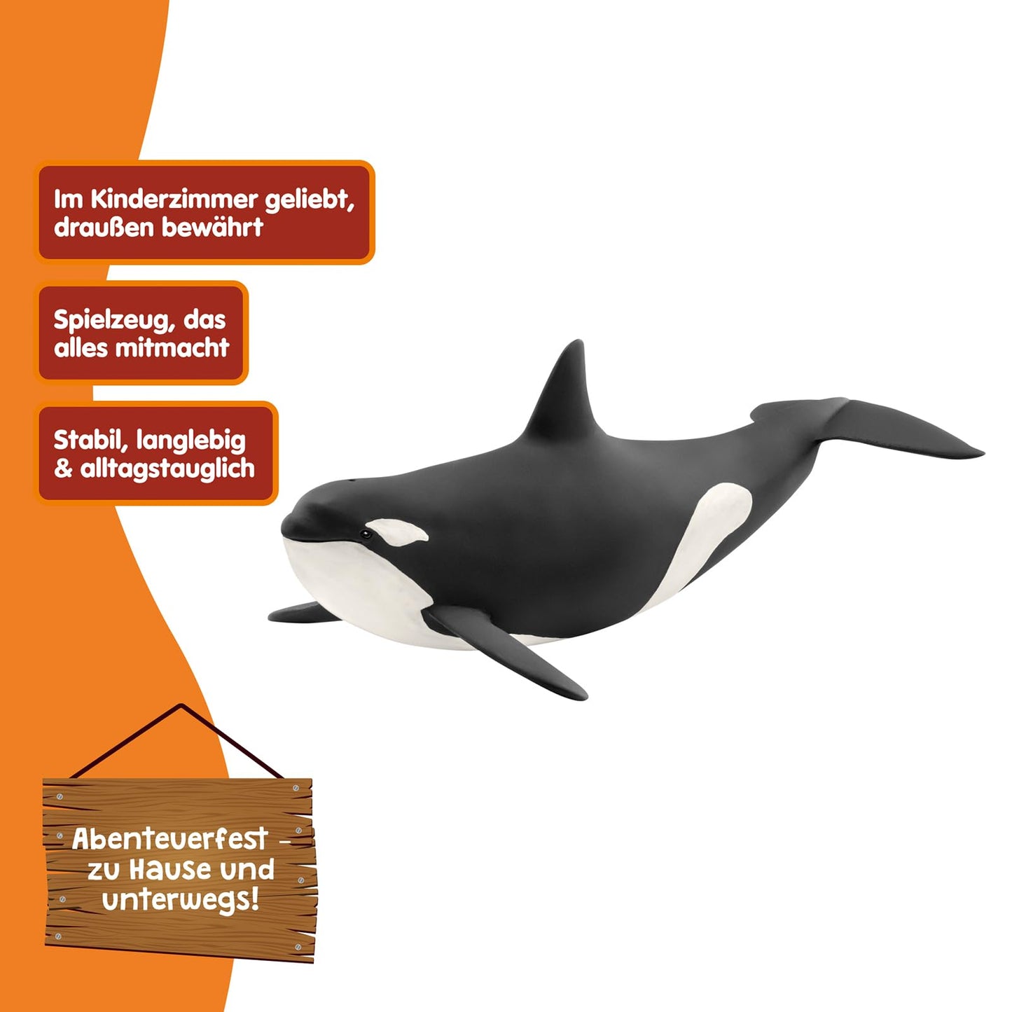 Schleich 14807 Figurina Orca, WILD Life, 3+ ani