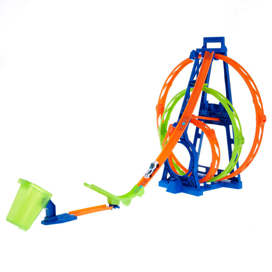 Hot Wheels HMX38 Circuit Triple Looping, 6+ ani