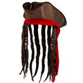 Boland 81938 Pălărie Pirat Dirty Jack cu păr artificial