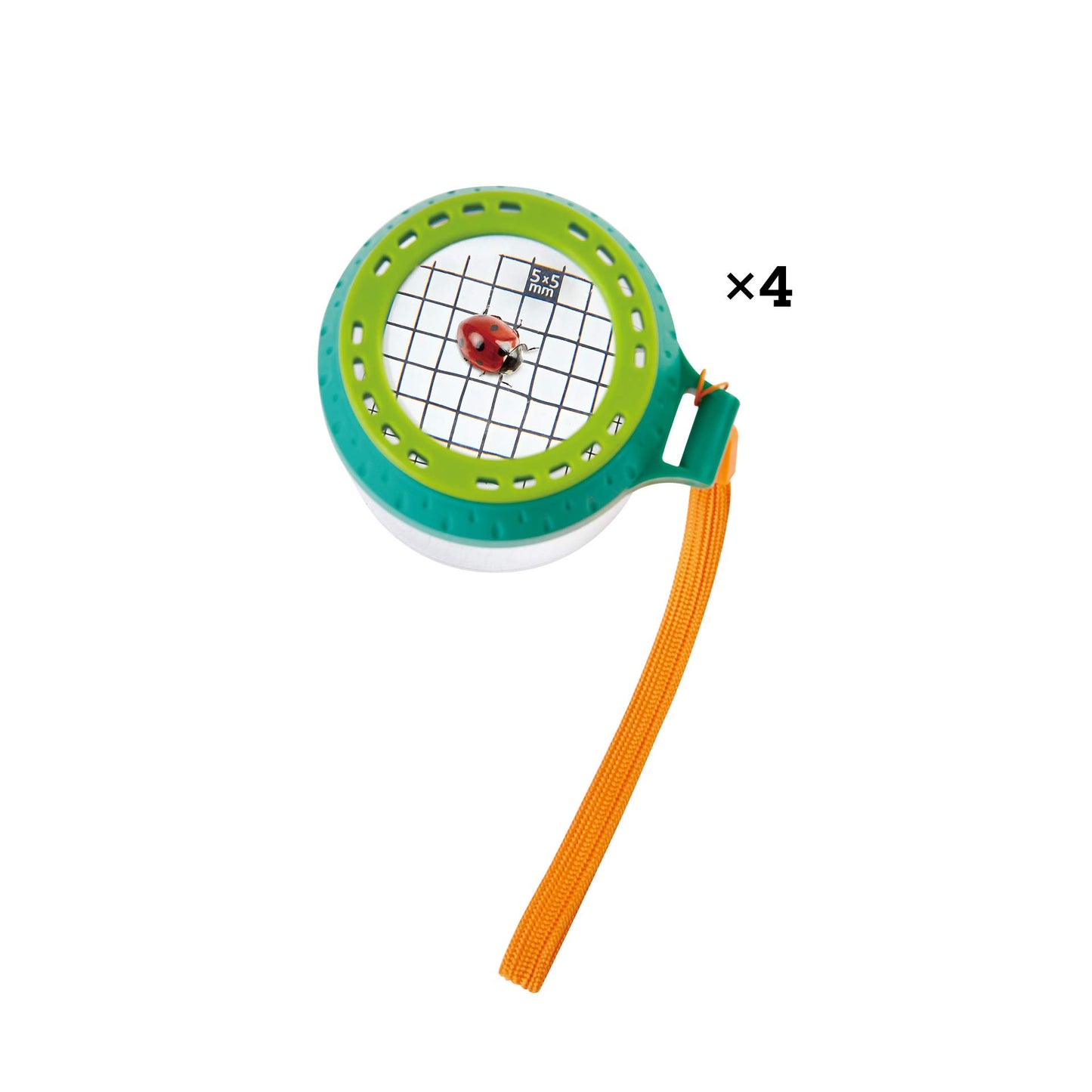Hape Nature Fun Paharel pentru Observarea Gândacilor cu Lupă - din Plastic Vegetal, Set Outdoor pentru Naturaliști pentru Observarea Gândacilor și Animalelor Mici, Paharel pentru Observarea Insectelor pentru Copii de la 4 Ani