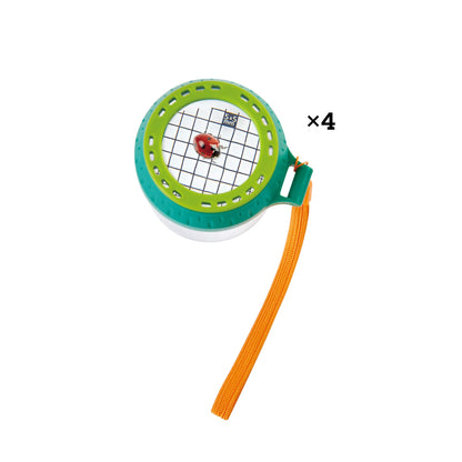 Hape Nature Fun Paharel pentru Observarea Gândacilor cu Lupă - din Plastic Vegetal, Set Outdoor pentru Naturaliști pentru Observarea Gândacilor și Animalelor Mici, Paharel pentru Observarea Insectelor pentru Copii de la 4 Ani