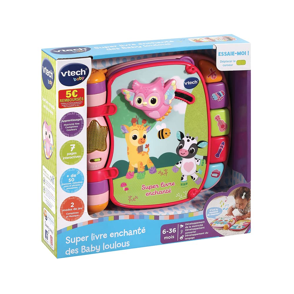 Vtech Super Carte Fermecată Loulous, 6-36 luni (FR)