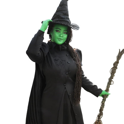 Costum de Halloween pentru femei Elphaba, Vrăjitoarea Wicked, CR ROLECOS, Outfit XXL