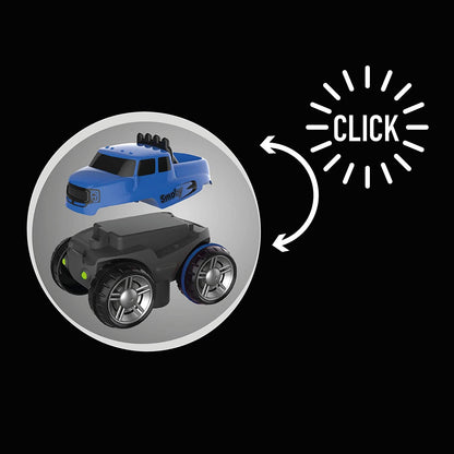 Smoby – FleXtreme SUV albastru – mașină suplimentară pentru setul de start Flextreme, pistă pentru mașini, pentru copii de la 4 ani, traseu flexibil cu looping