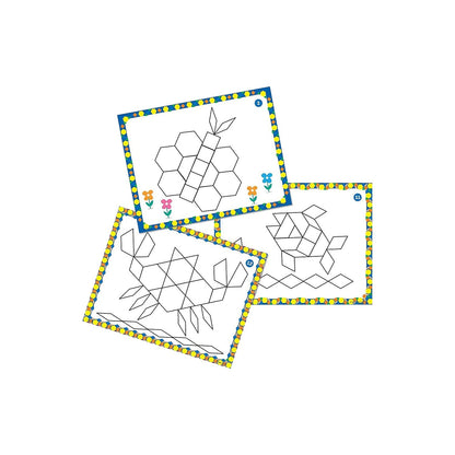Learning Resources - set 20 de carduri duble Pattern Block Design Cards