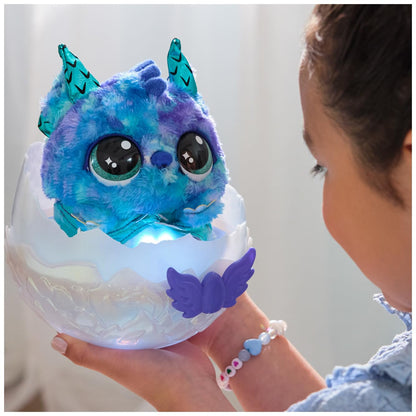Hatchimals Alive Mystery Ei Draggle - Ou magic de 25 cm cu jucărie interactivă surpriză, pentru copii de la 5 ani.