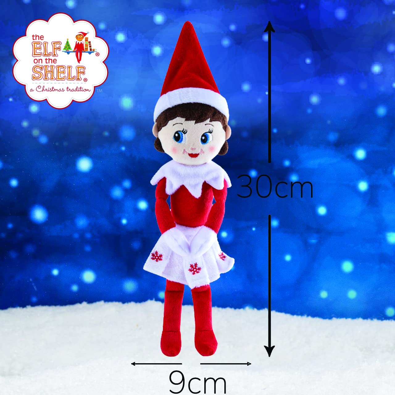 Elf pe Raft Plushee Pals Fetiță, 34 cm